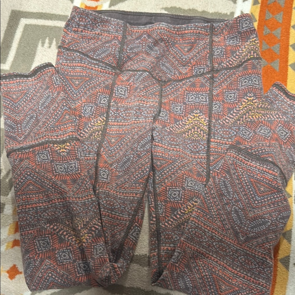Prana Patterned Leggings - Picture 2 of 6